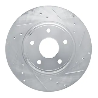 R1 Concepts EDZ-40113R Brake Rotor Drilled & Slotted Silver